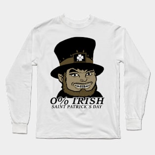 0% St. Patrick's Day Long Sleeve T-Shirt